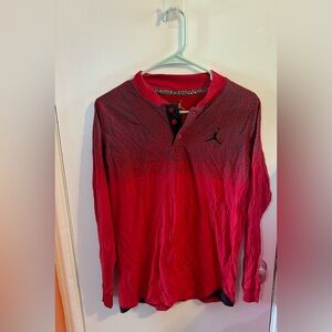 Jordan Red Long Sleeve Shirt